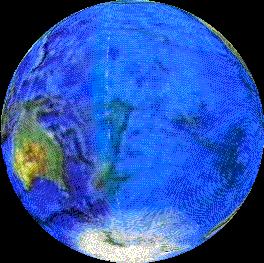 Terra vista do Sol no solstício 2002-2003