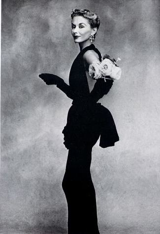 Irving Penn - Woman in Black Dress. 1950 [MOMA]