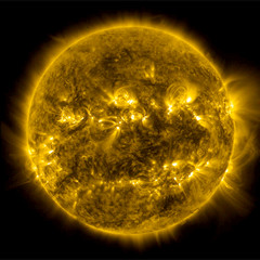 Sol - imagem distribuída pela NASA