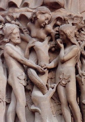 Adão e Eva, Notre Dame, Paris, France